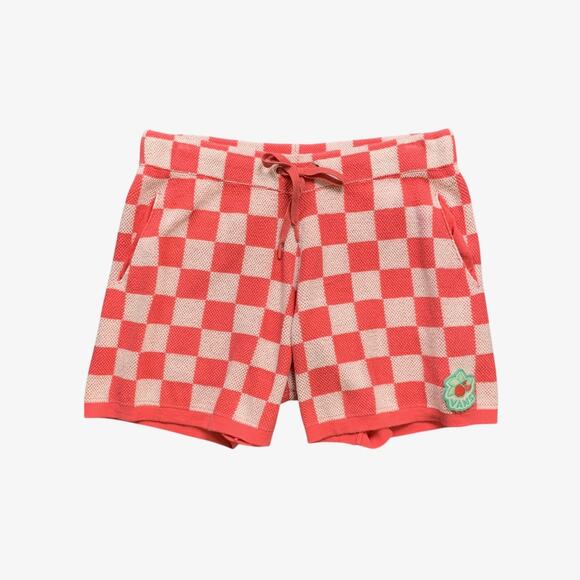 Vans Shorts Womens XL Extra Large Punch White High Rise Elastic Waist Checkered - Picture 1 of 12